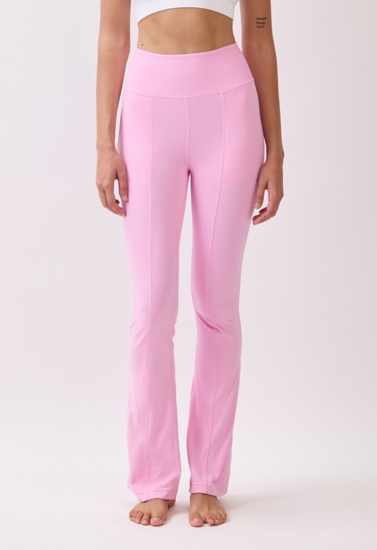 PL412 FLARE LEGGINGS BLACK サイズ: S/M
