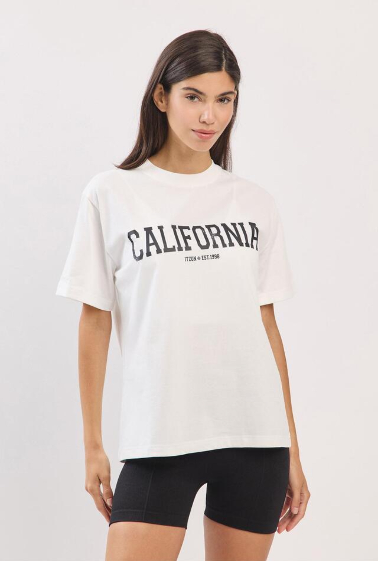 TS108 WASHED LOGO T-SHIRTS WHITE サイズ: S/M