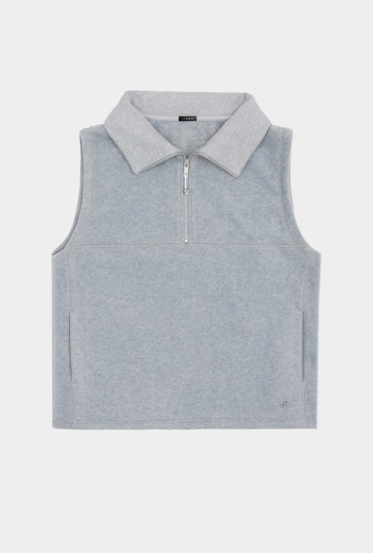 OV354 FLEECE VEST L.MELANGE GRAY SOLID サイズ: F