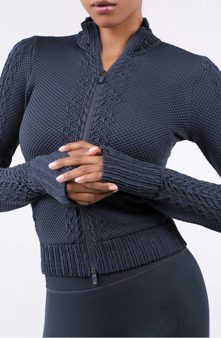 TZ151 SPONGE ZIP-UP D.GRAY サイズ: S/M