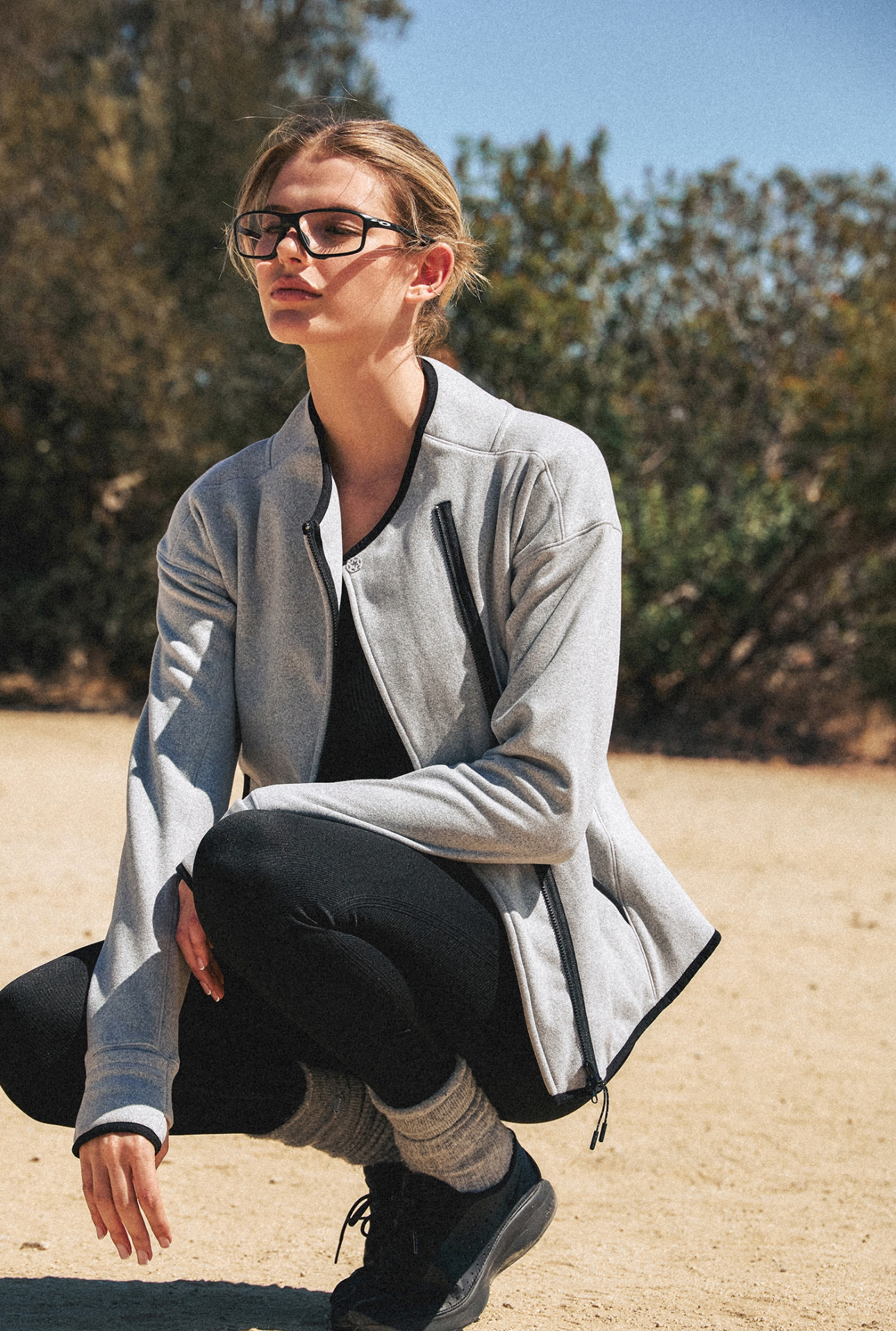 OZ351 ASYMMETRIC ZIP FLEECE JACKET サイズ: SS