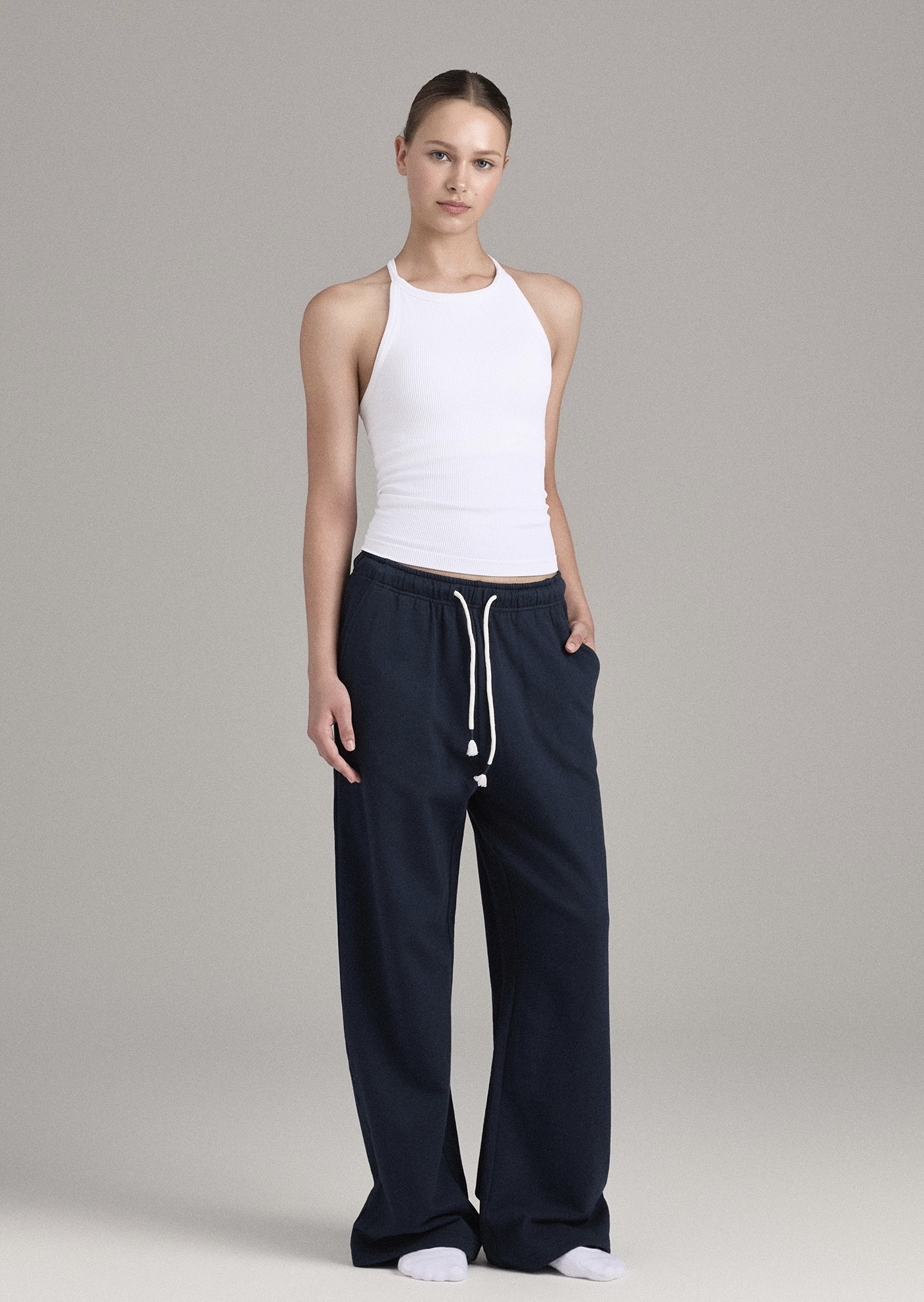 PL457 STANDARD SWEAT PANTS NAVY SOLID サイズ: SS