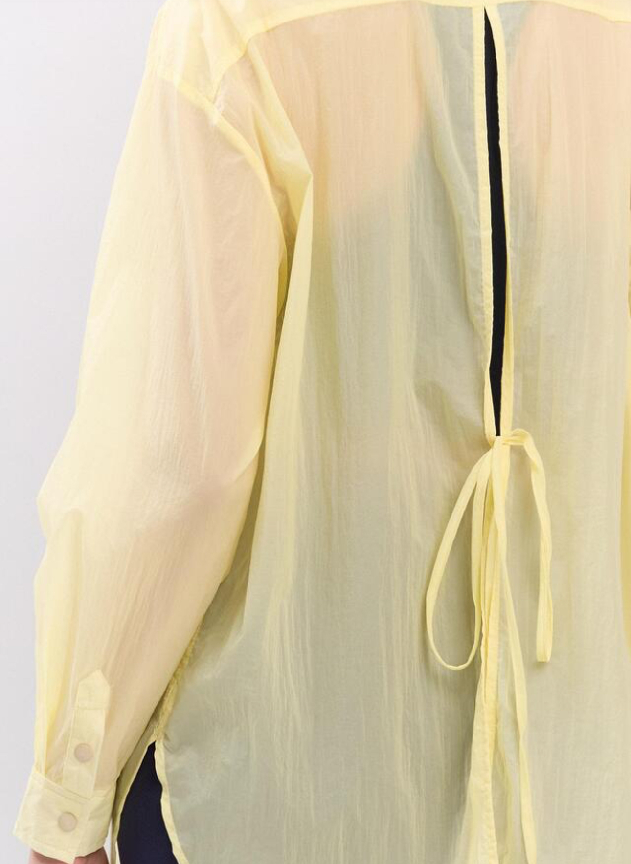 ST181 BACK SLIT SHIRT YELLOW サイズ: ONESIZE