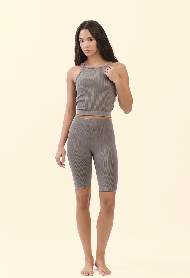PS428 COMFORT 3/4 LEGGINGS MILK CHOCOLATE FADE サイズ: S/M