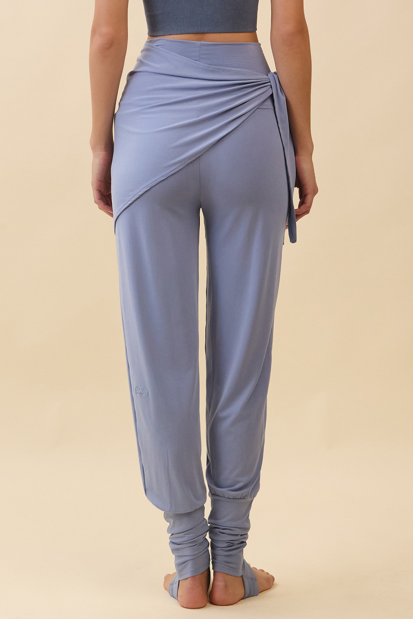 PR473 RELAX WRAP COVER-UP PANTS ASH BLUE SOLID サイズ: S
