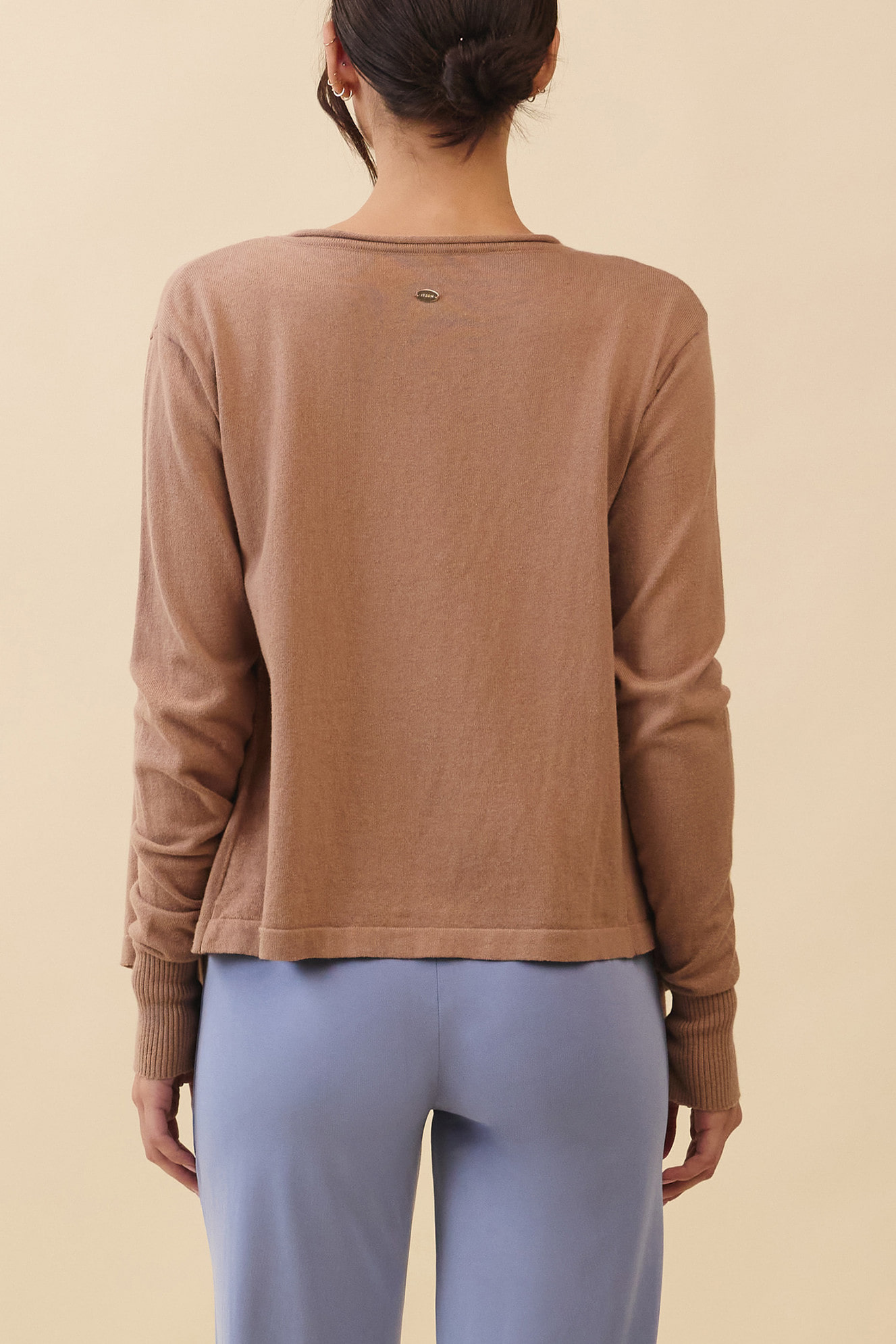 SC233 WRAP-TIE CARDIGAN D.BEIGE サイズ: F