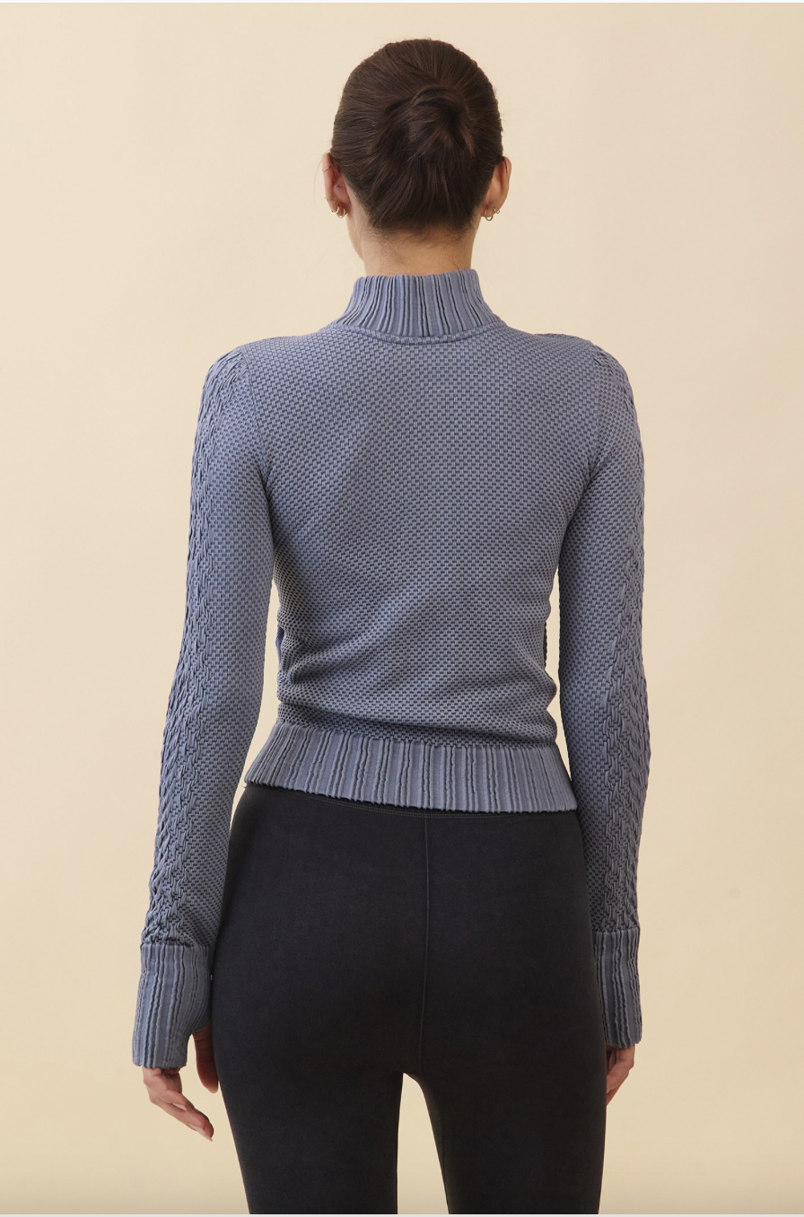 TZ151 SPONGE ZIP-UP AHS NAVY FADE サイズ: S/M