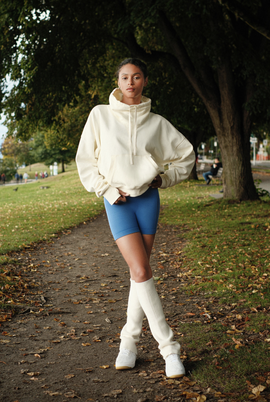 PS441 DOUBLE 3/4 SHORTS BLUE サイズ: S/M