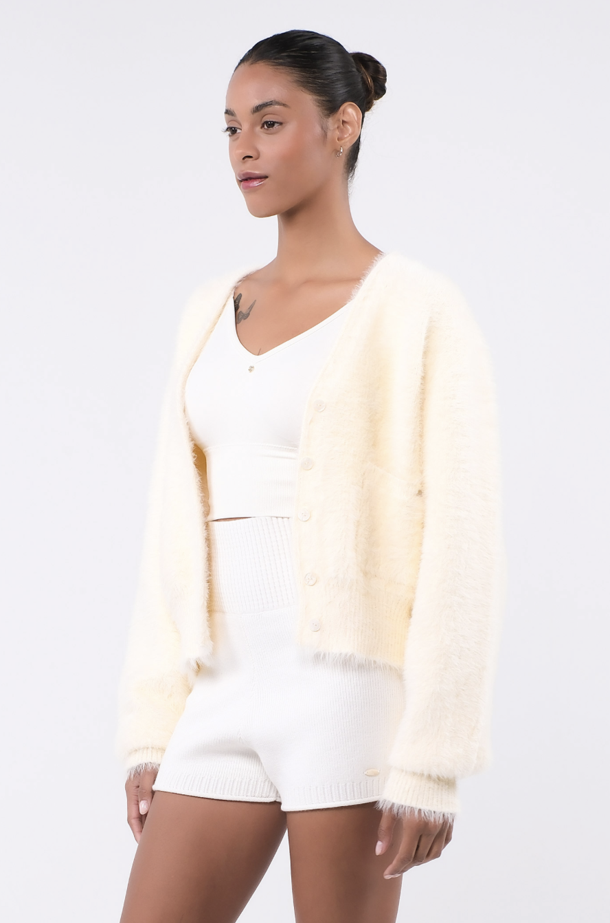 SC243 ANGORA CARDIGAN YELLOW サイズ: ONESIZE