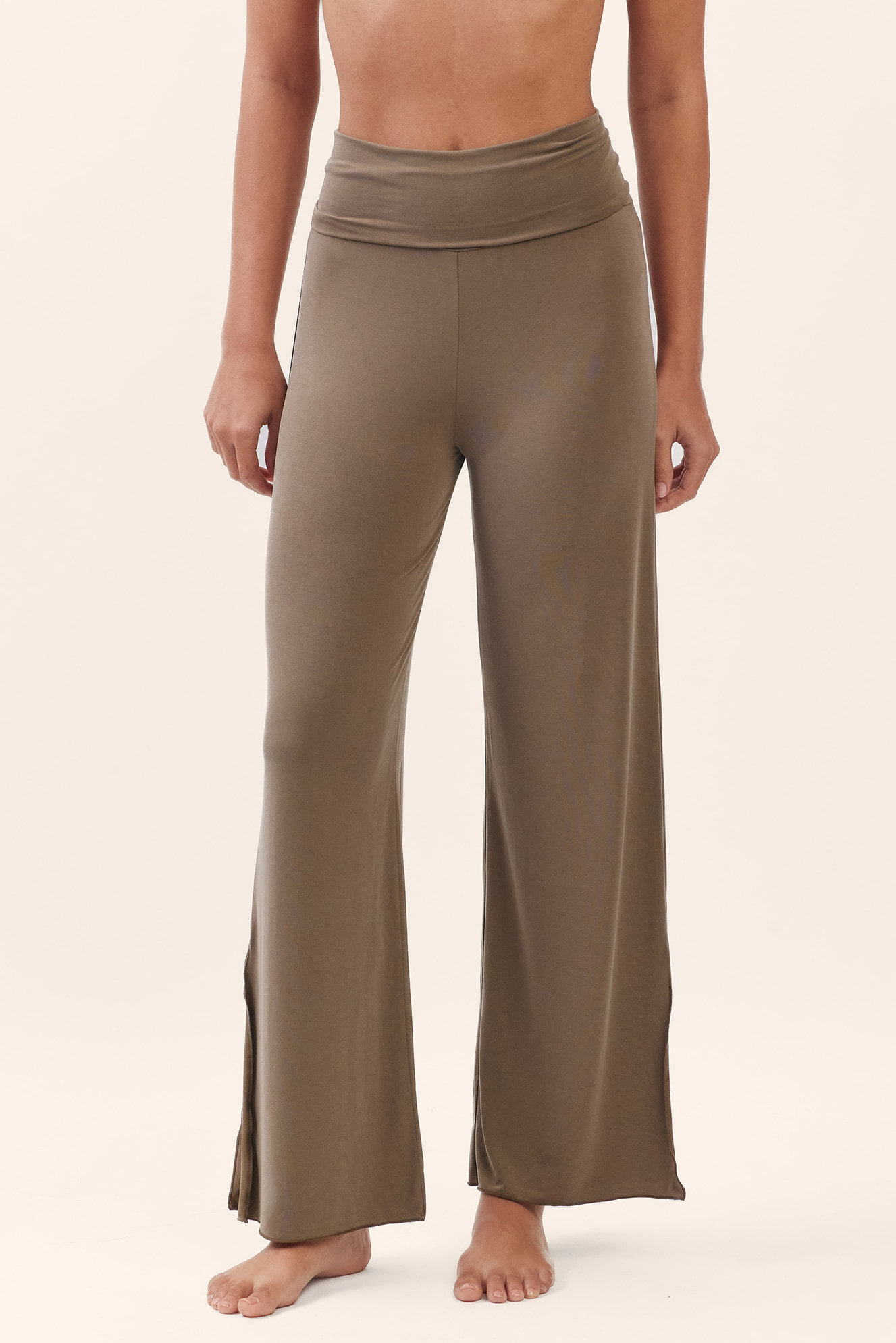 PJ485 RELAX PANTS MILK CHOCOLATE SOLID サイズ: SS