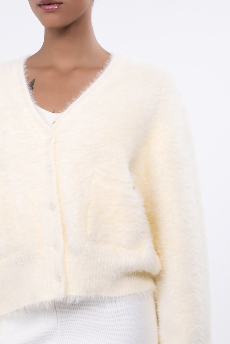 SC243 ANGORA CARDIGAN YELLOW サイズ: ONESIZE