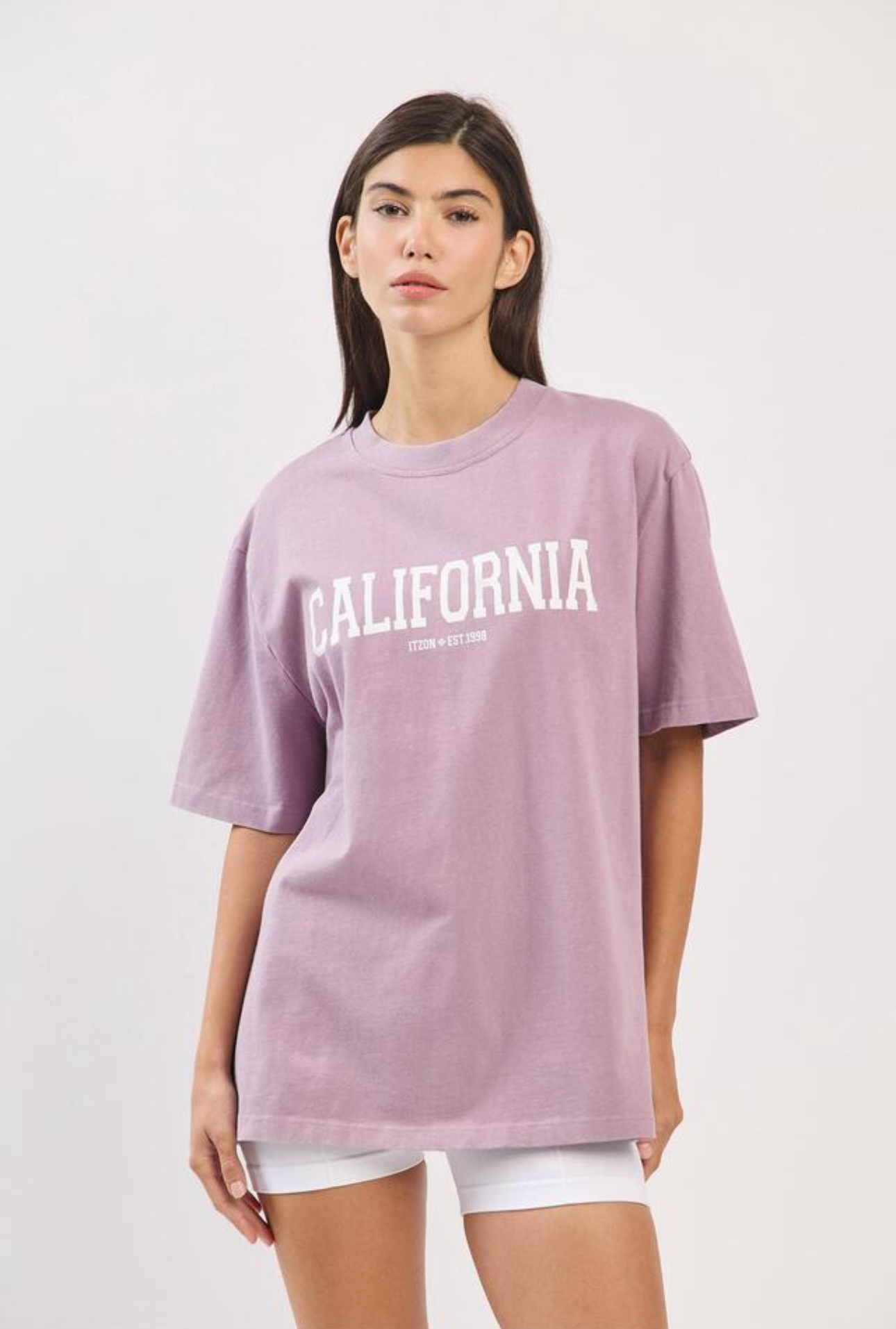 TS108 WASHED LOGO T-SHIRTS LAVENDER FADE サイズ: S/M