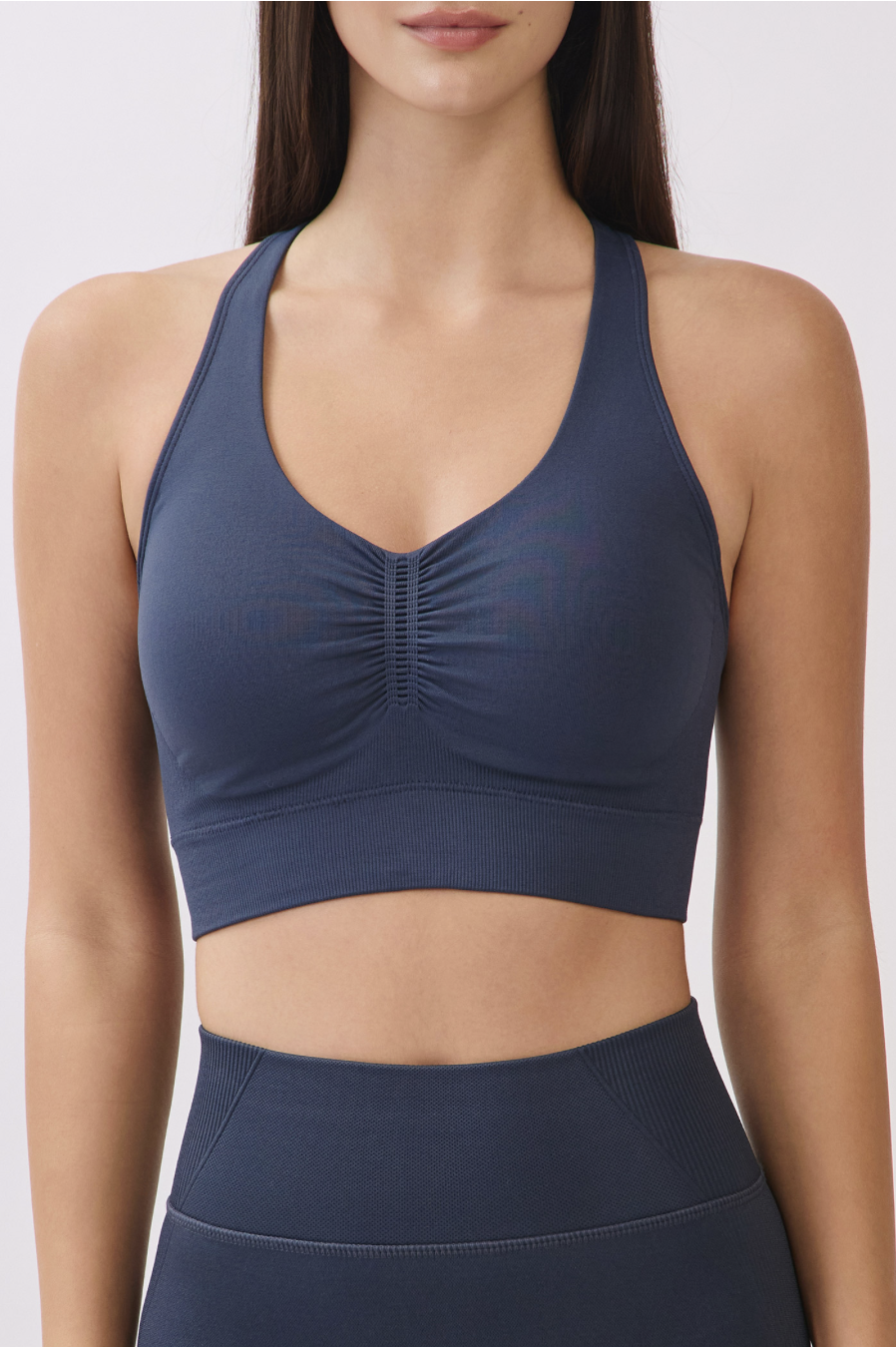 TB041 SEAMLESS BRATOP D.GRAY サイズ: S/M