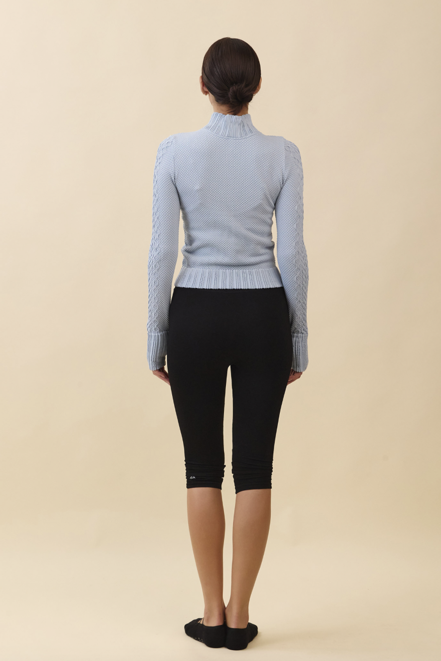 TZ151 SPONGE ZIP-UP SKY BLUE FADE サイズ: S/M