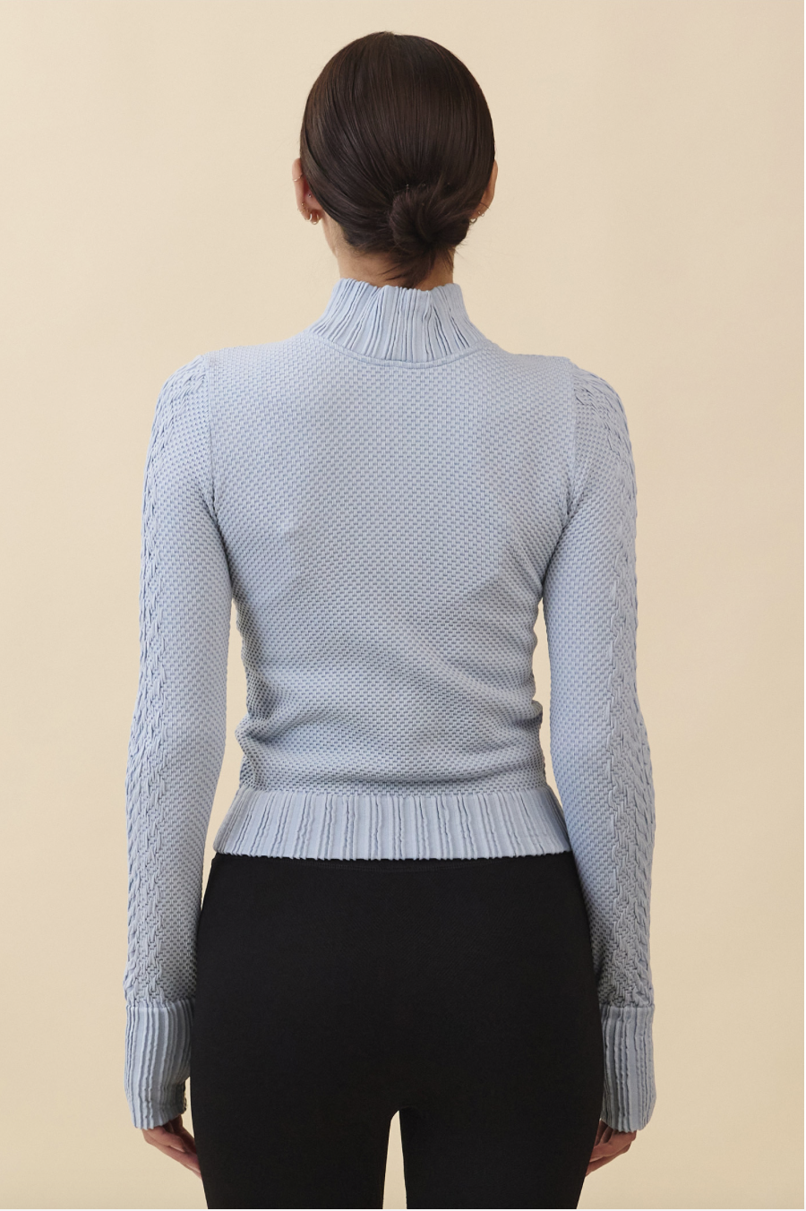 TZ151 SPONGE ZIP-UP SKY BLUE FADE サイズ: S/M