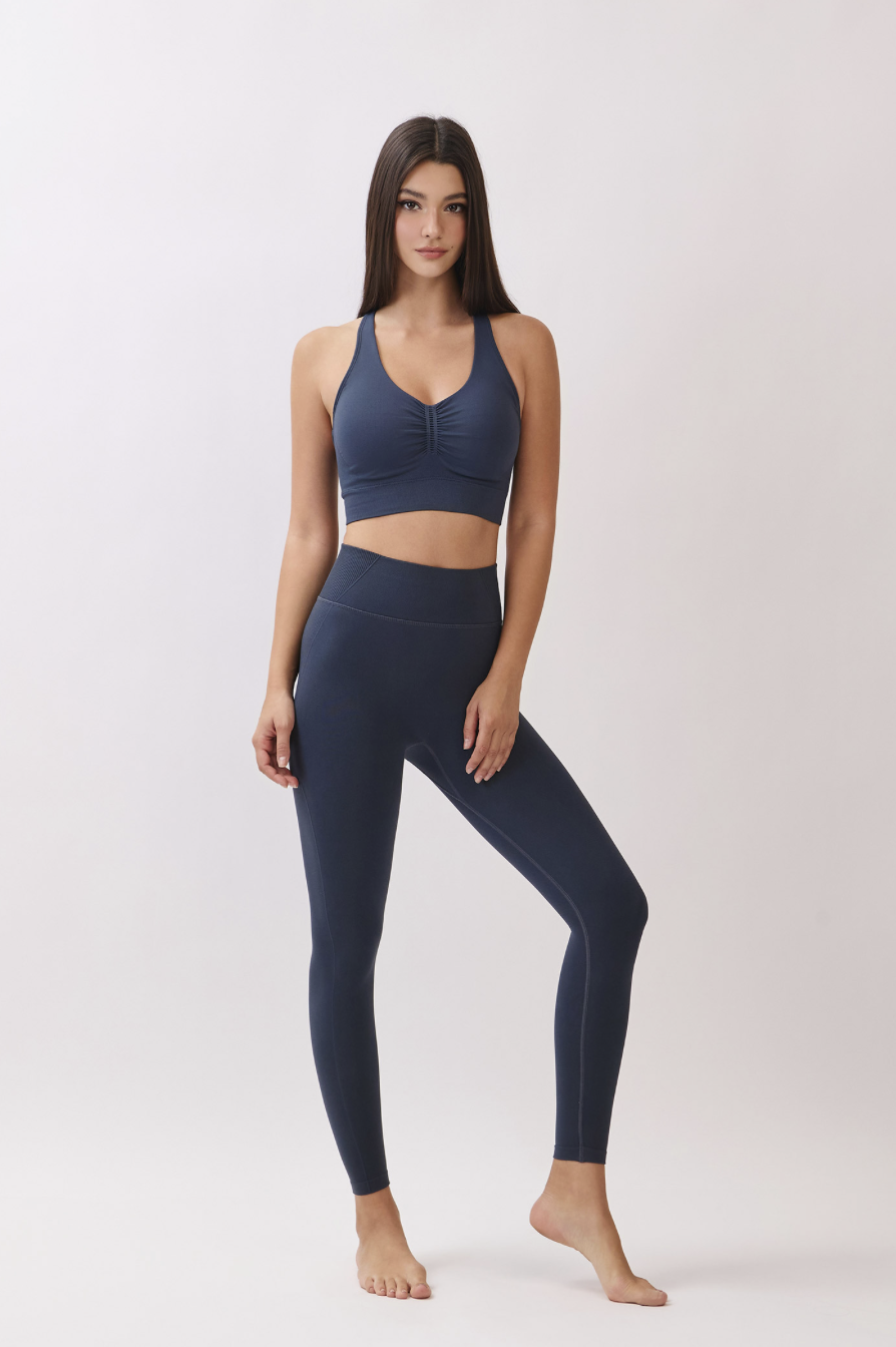 TB041 SEAMLESS BRATOP D.GRAY サイズ: S/M