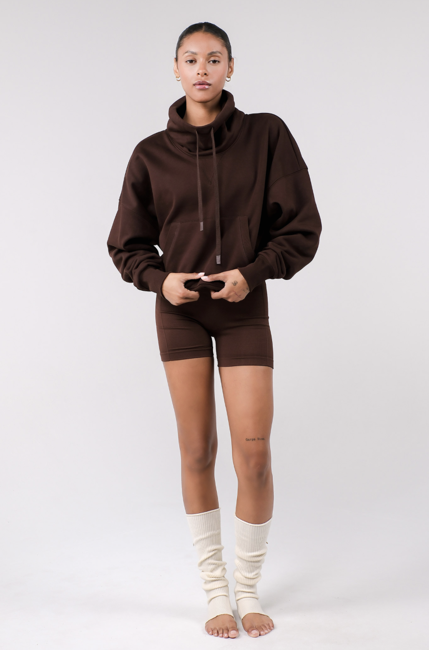 TP142 MINI HOODIE BROWN サイズ: F