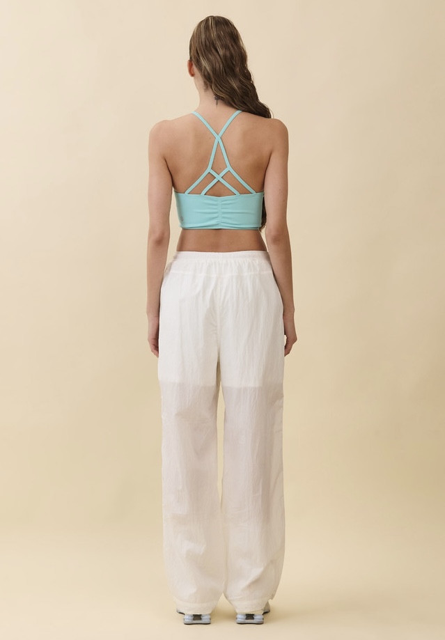 TB045 HALTER DRAPE TANKTOP MINT SOLID サイズ: S/M
