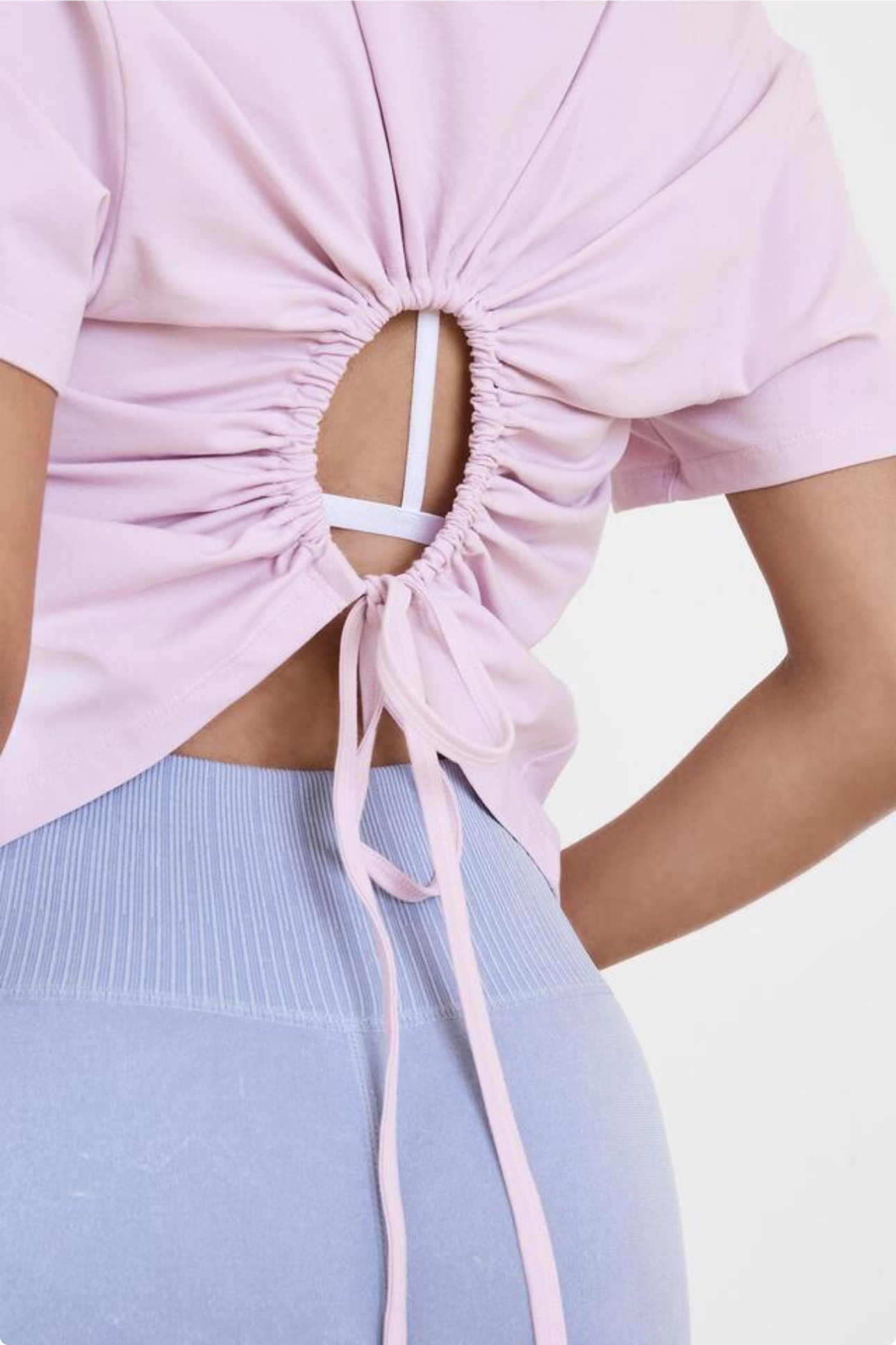 TS206 CUTOUT TWOWAY T-SHIRT PINK サイズ: ONESIZE