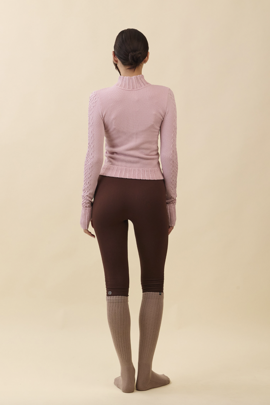 TZ151 SPONGE ZIP-UP MAUVE PINK FADE サイズ: S/M