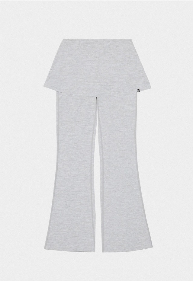 PL452 MOTION WRAP 9 LEGGINGS M.GRAY SOLID サイズ: SS