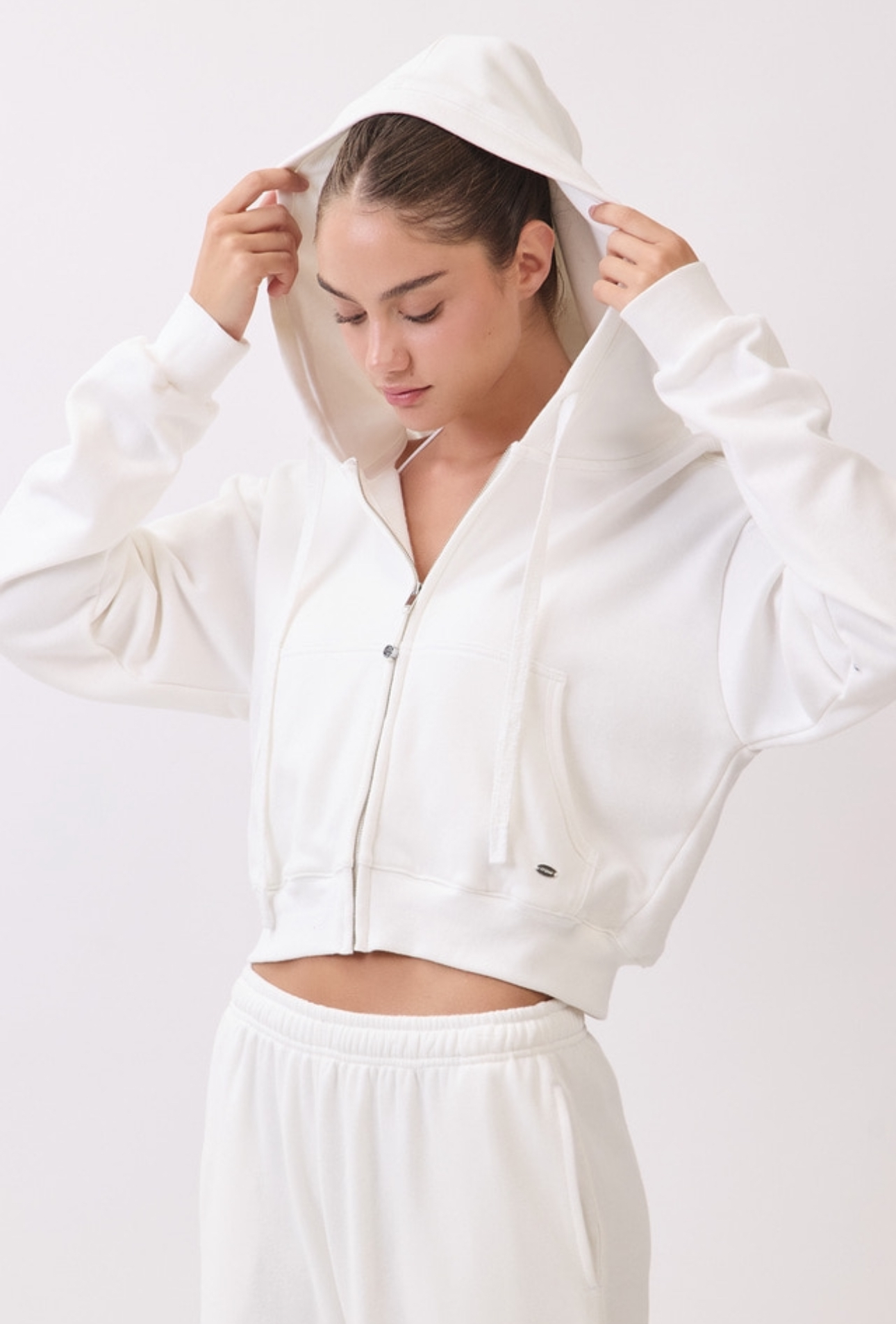 TZ153 ZIP-UP HOODIE IVORY サイズ: F