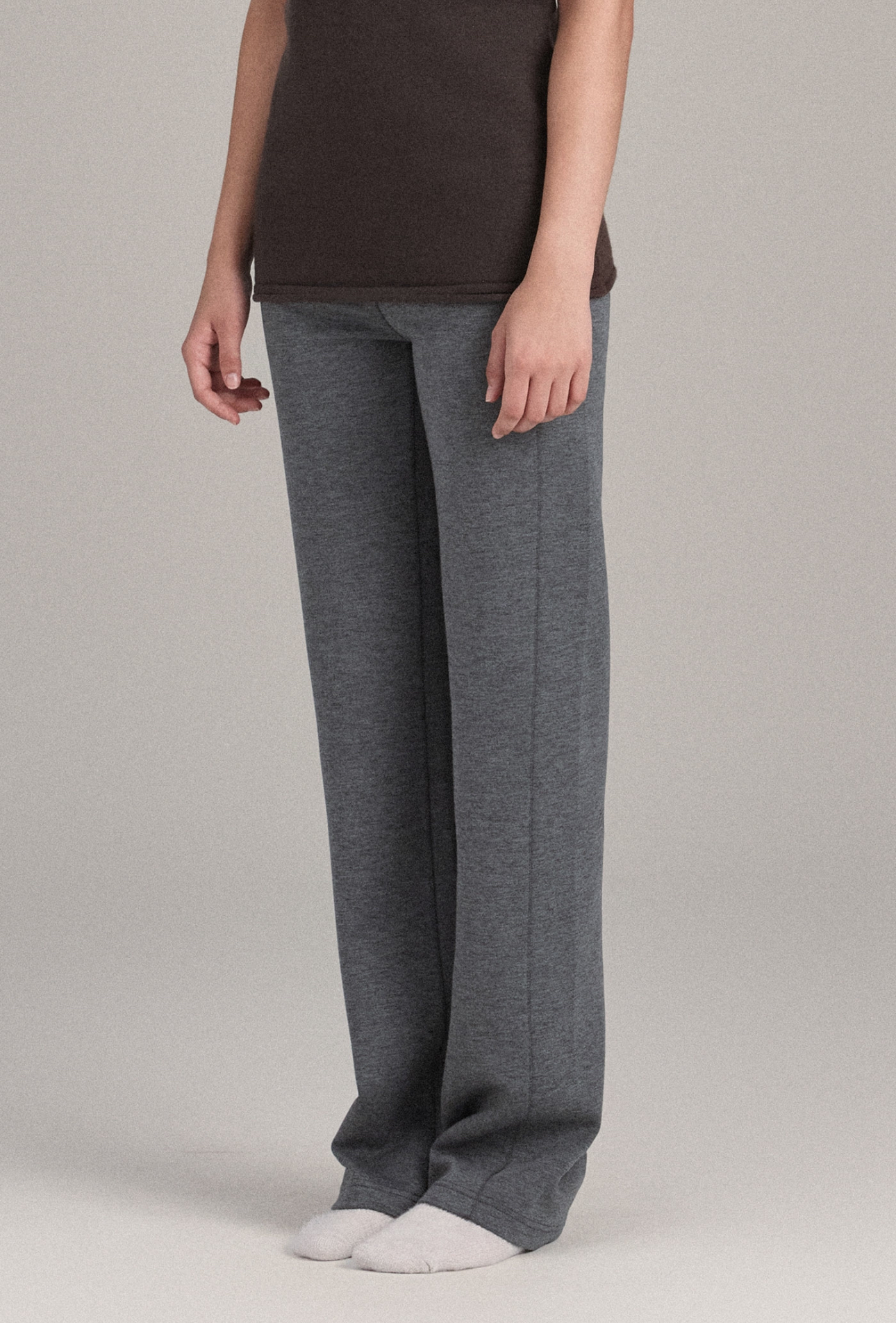 PL456 HIDDEN WAIST PANTS CHARCOAL SOLID サイズ: S/M
