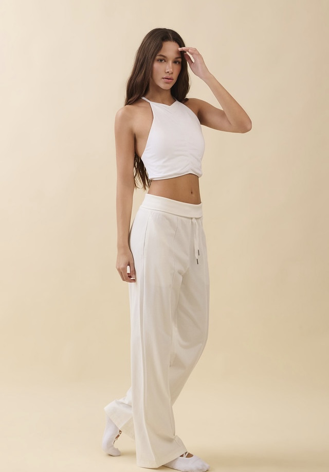 PJ482 SOFT WAIST PINTUCK PANTS EHITE SOLID サイズ: SS