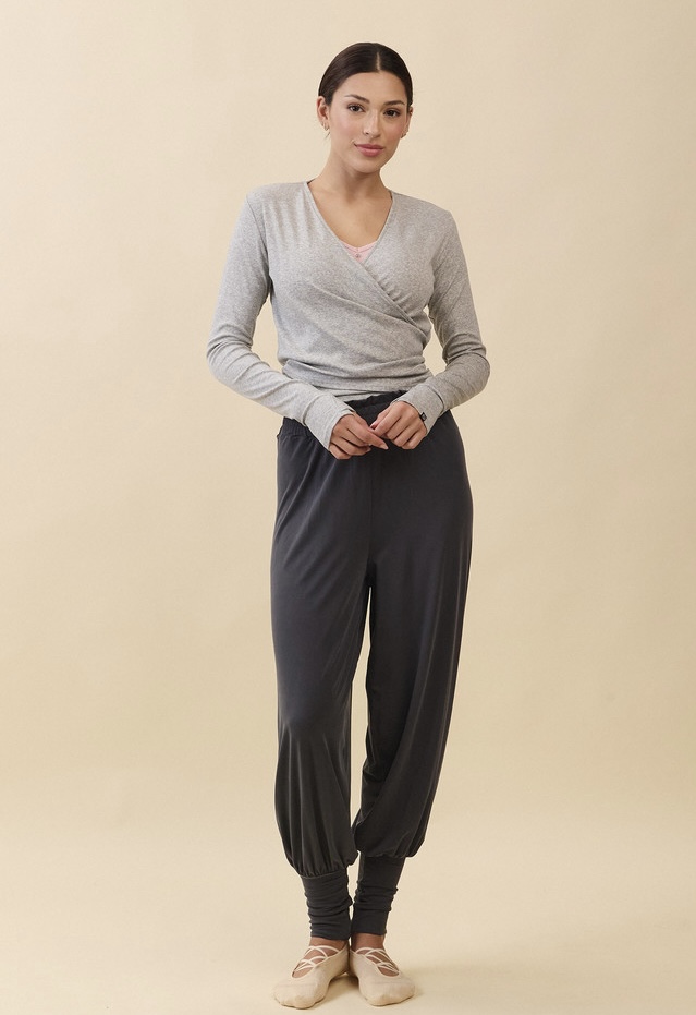 PR471 RELAX FRILL JOGGER PANTS CHARCOAL SOLID サイズ: S