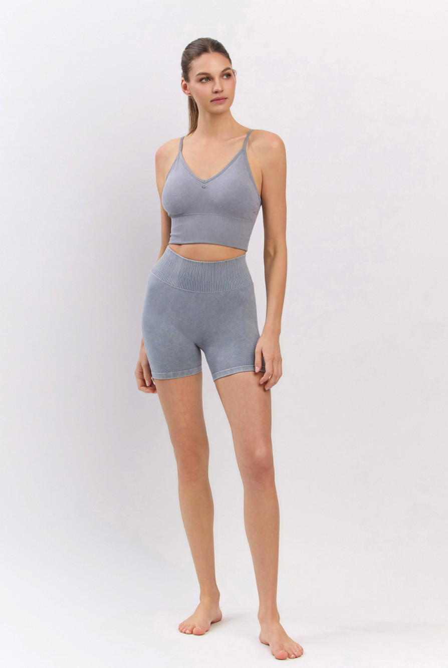 PS020 TWILL 3/4 LEGGINGS SKYBLUE FADE サイズ: S/M