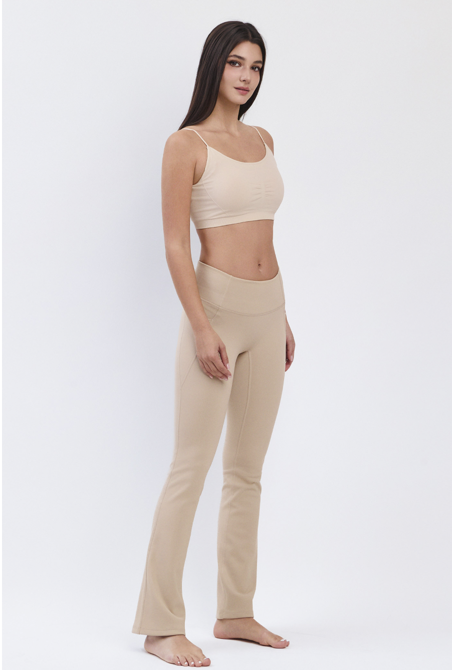 TB044 SEAMLESS BRATOP BEIGE サイズ: S/M
