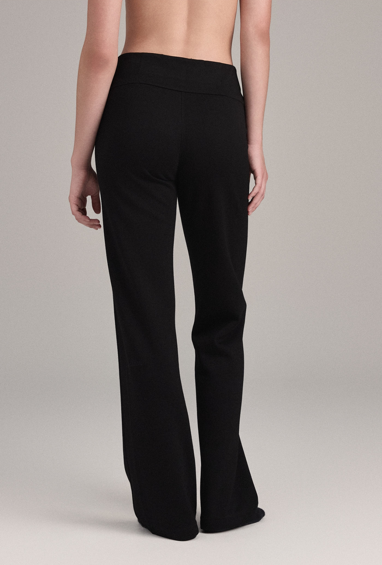 PL456 HIDDEN WAIST PANTS BLACK SOLID サイズ: S/M