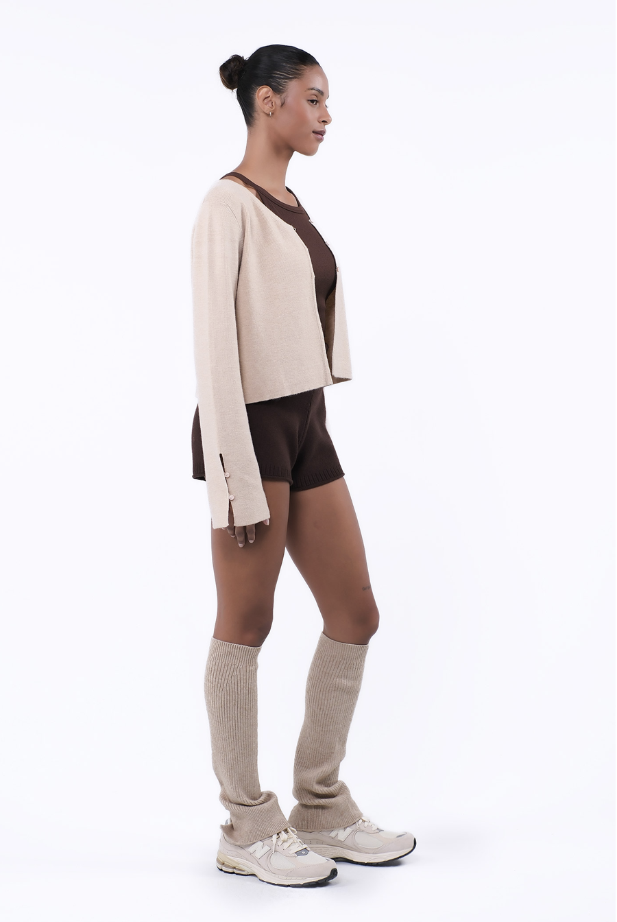 AZ588 KNIT LEG WARMER BEIGE サイズ: F