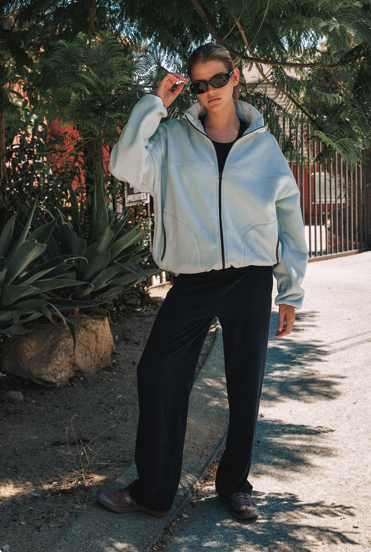 PL454 MICRO STRAIGHT-LEG PANTS NAVY SOLID サイズ: SS