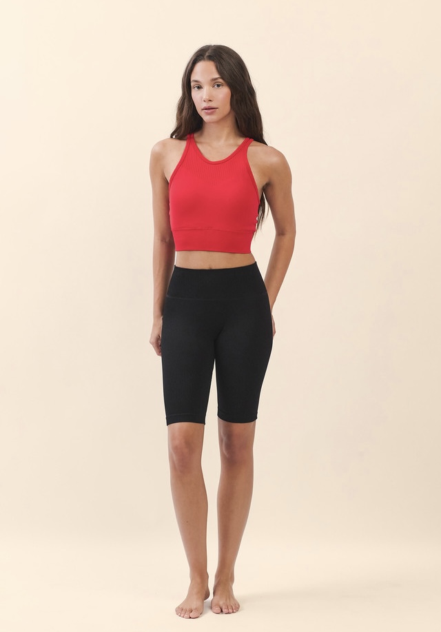PS428 COMFORT 3/4 LEGGINGS BLACK SOLID サイズ: S/M
