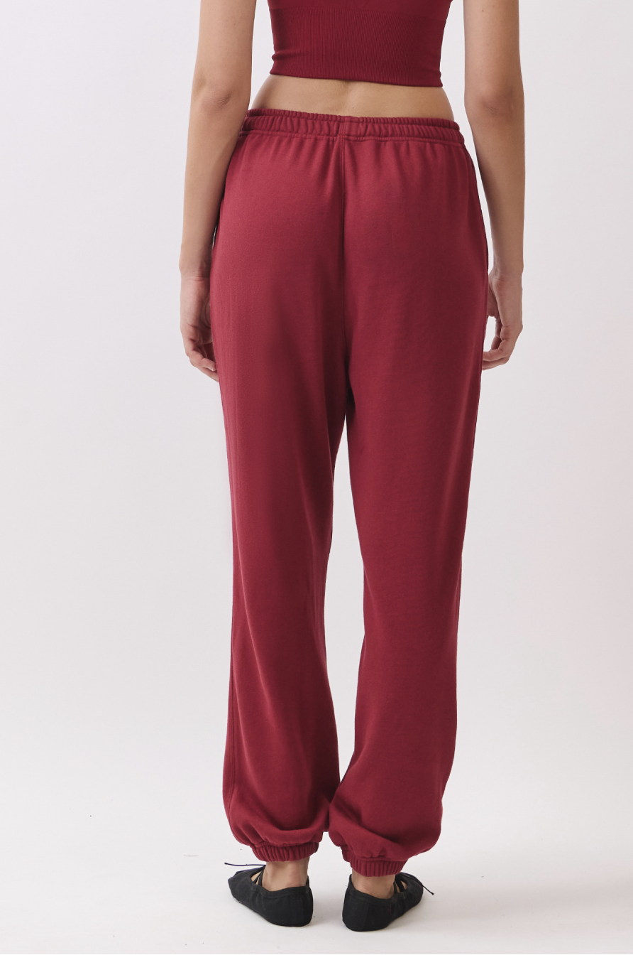 PJ473 SWEAT JOGGER BURGUNDY サイズ: S/M