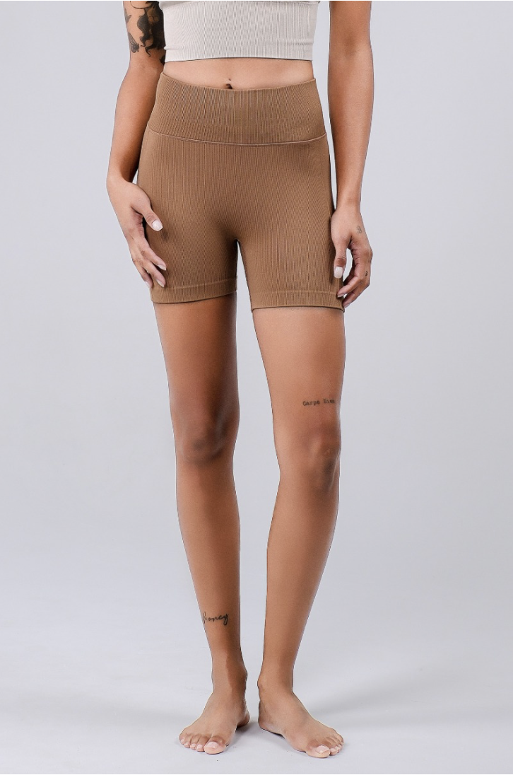 PS441 DOUBLE 3/4 SHORTS MOCHA サイズ: S/M