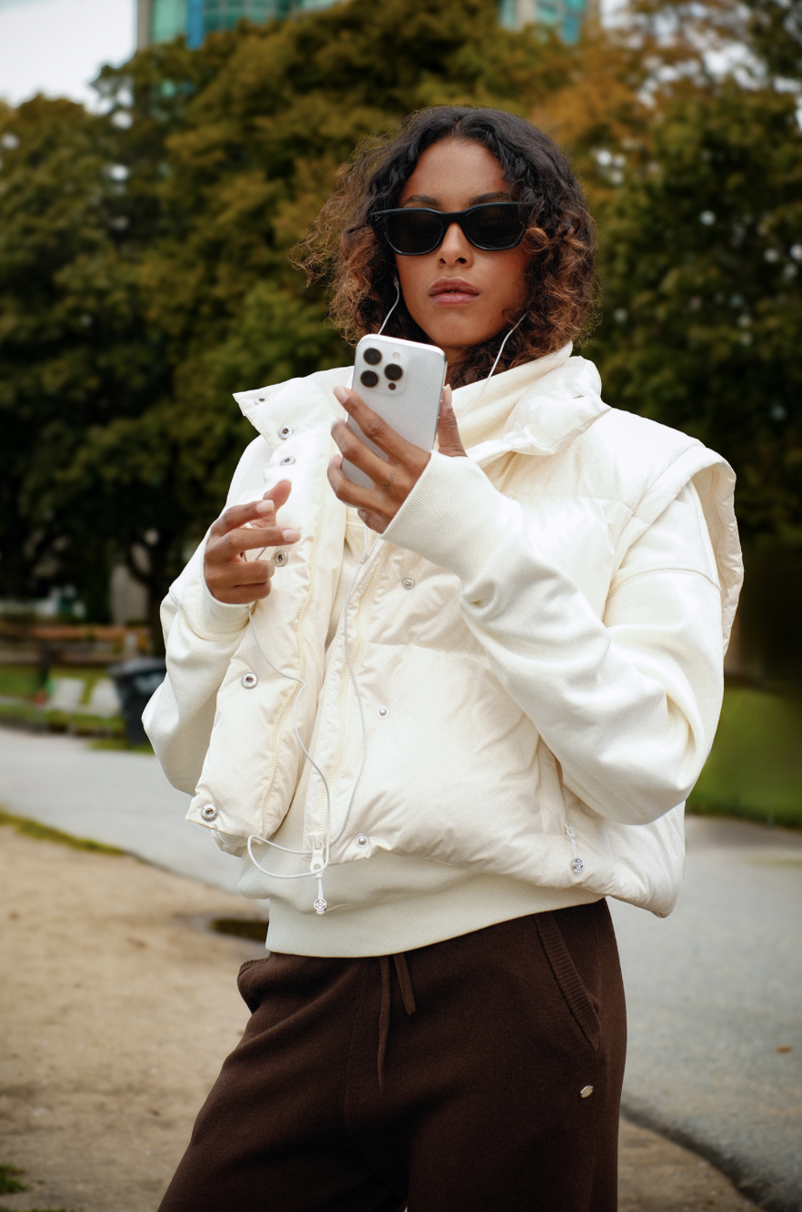 JD361 DOWN JUMPER IVORY サイズ: S/M