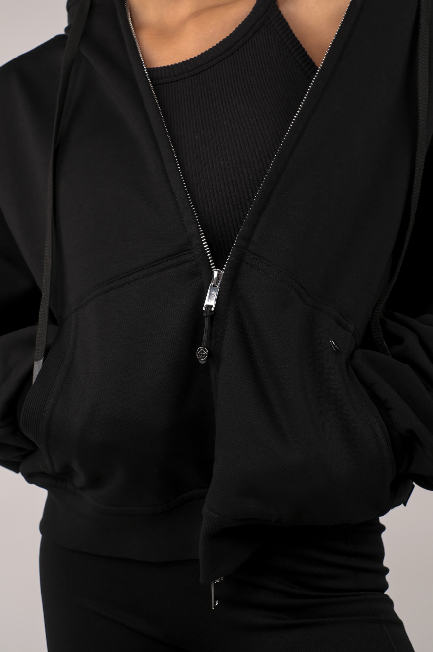 TZ152 ZIP-UP HOODIE BLACK サイズ: ONESIZE