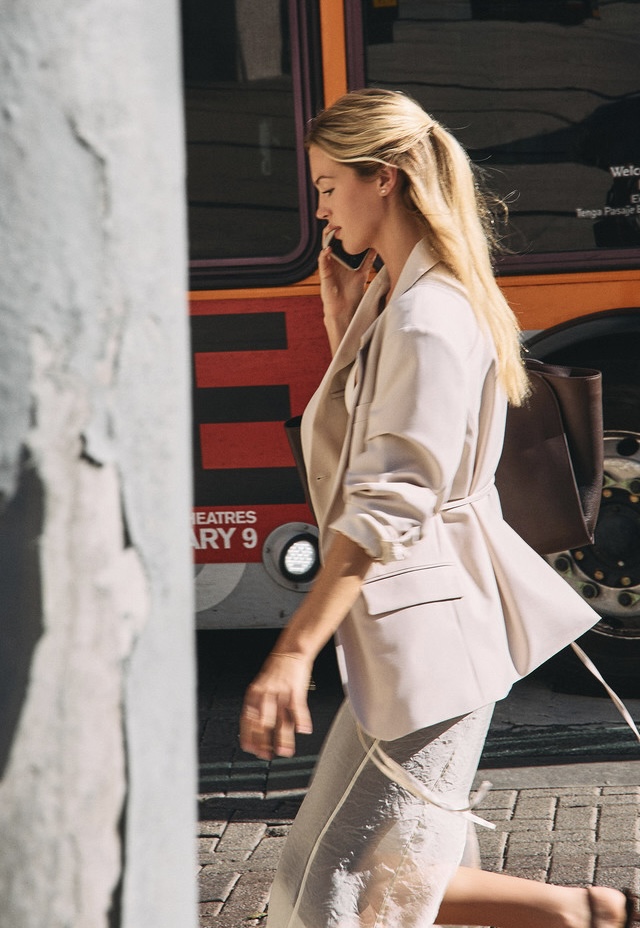 JP321 MINIMAL SINGLE BUTTON BLAZER BEIGE サイズ: F