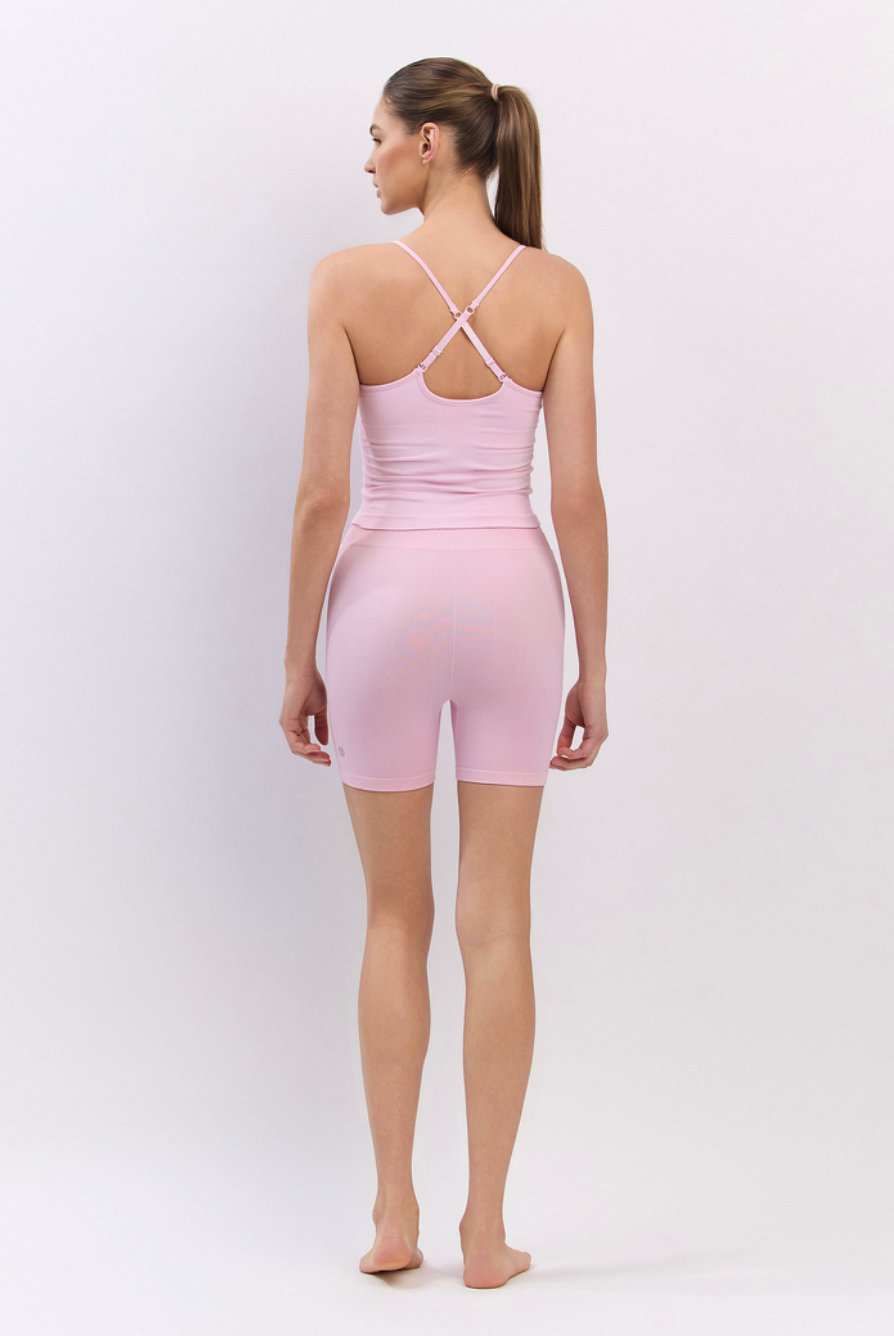 PS020 TWILL 3/4 LEGGINGS PINK サイズ: S/M