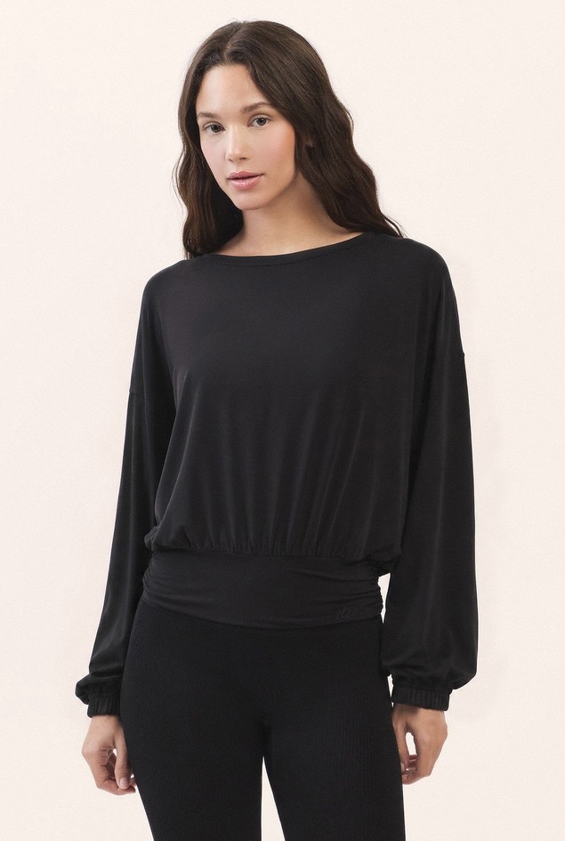 TL137 CUPRA BANDING CROP TEE BLACK SOLID サイズ: F