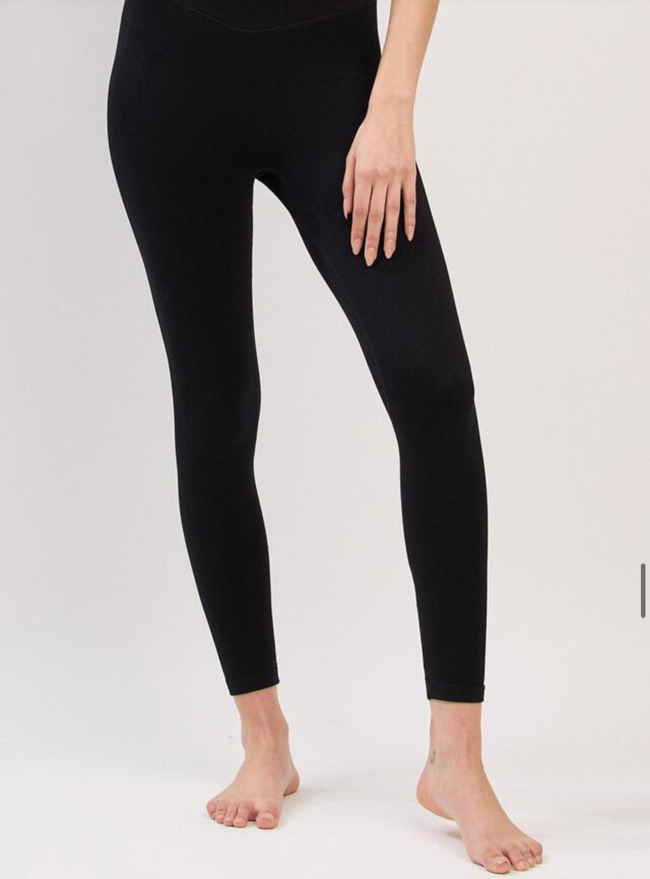 PL073 LUXE 7/8 LEGGINGS BLACK サイズ: S/M