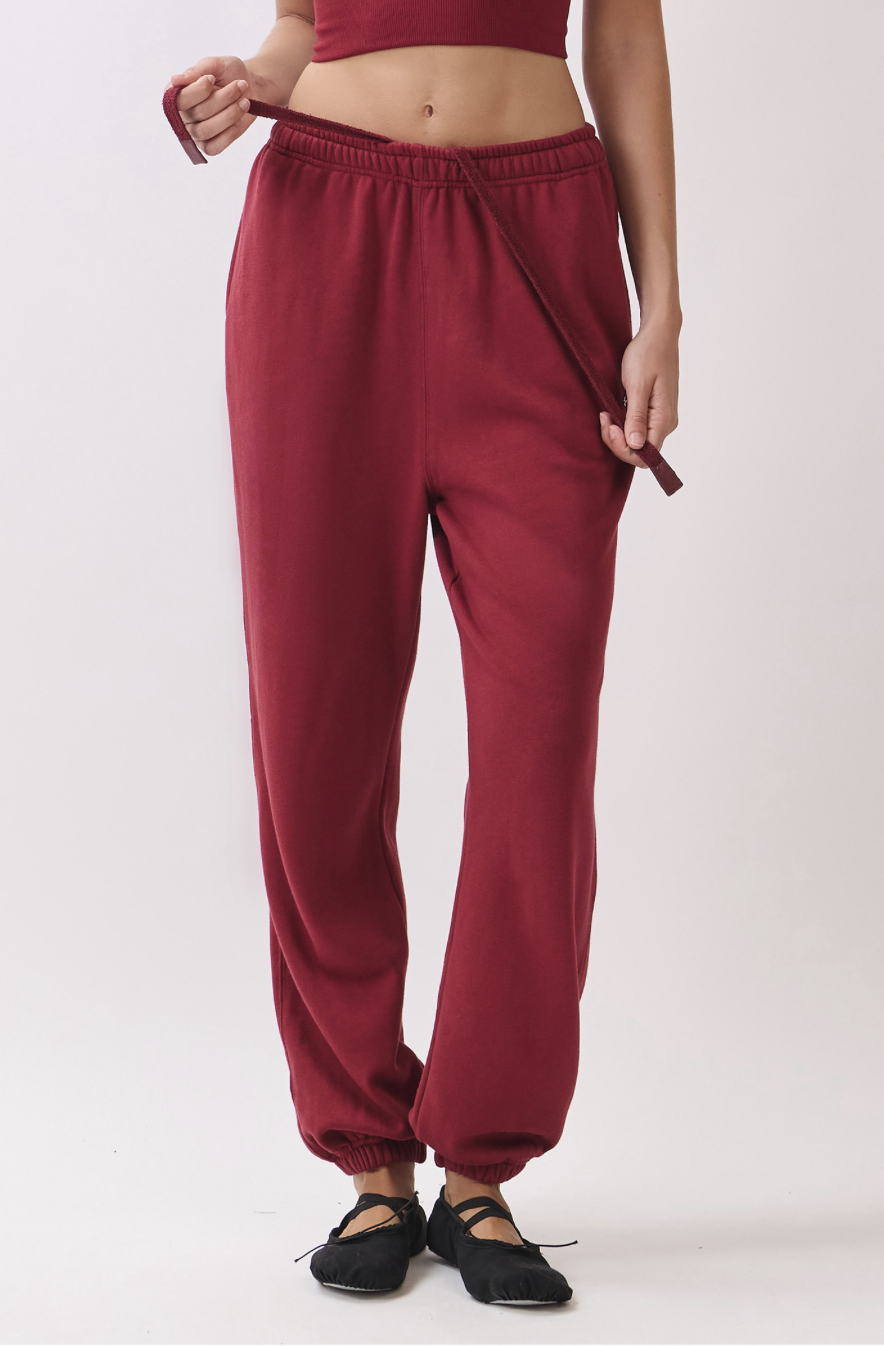 PJ473 SWEAT JOGGER BURGUNDY サイズ: S/M