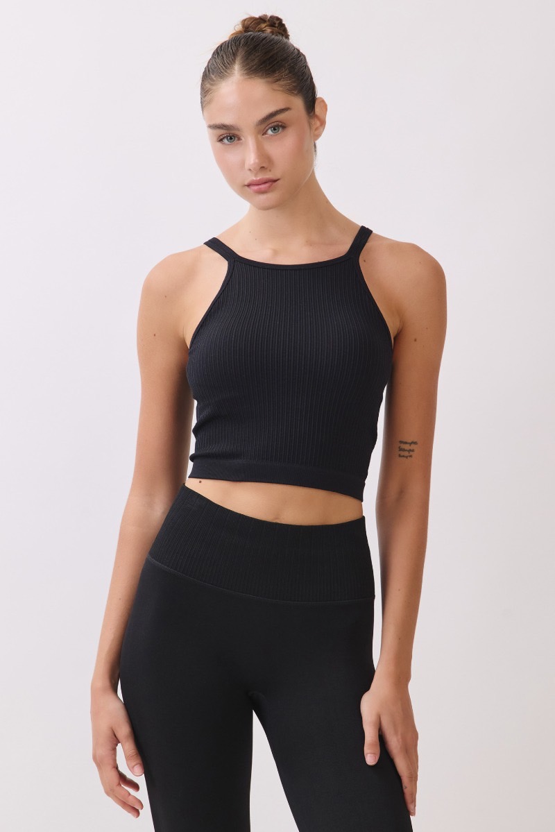 TB039 SPIRAL TANK BLACK