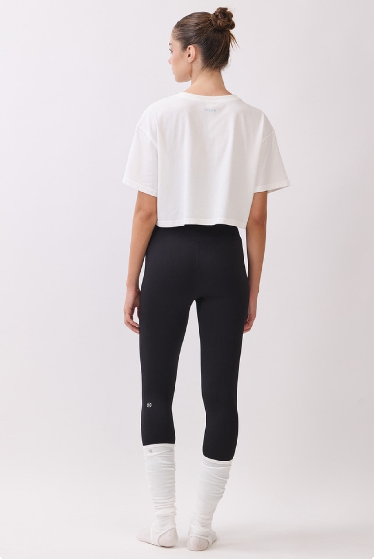 TS113 BRUSHED CROP T-SHIRT IVORY サイズ: F