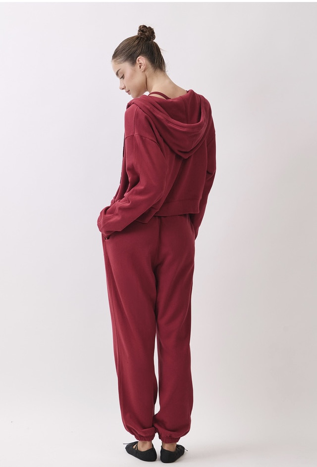 TZ153 ZIP-UP HOODIE BURGUNDY サイズ: F