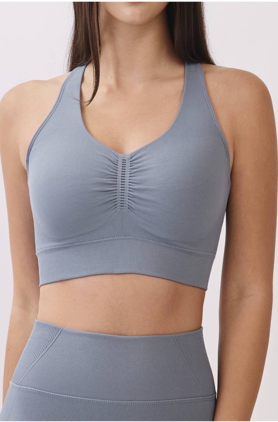 TB041 SEAMLESS BRATOP GRAY サイズ: S/M