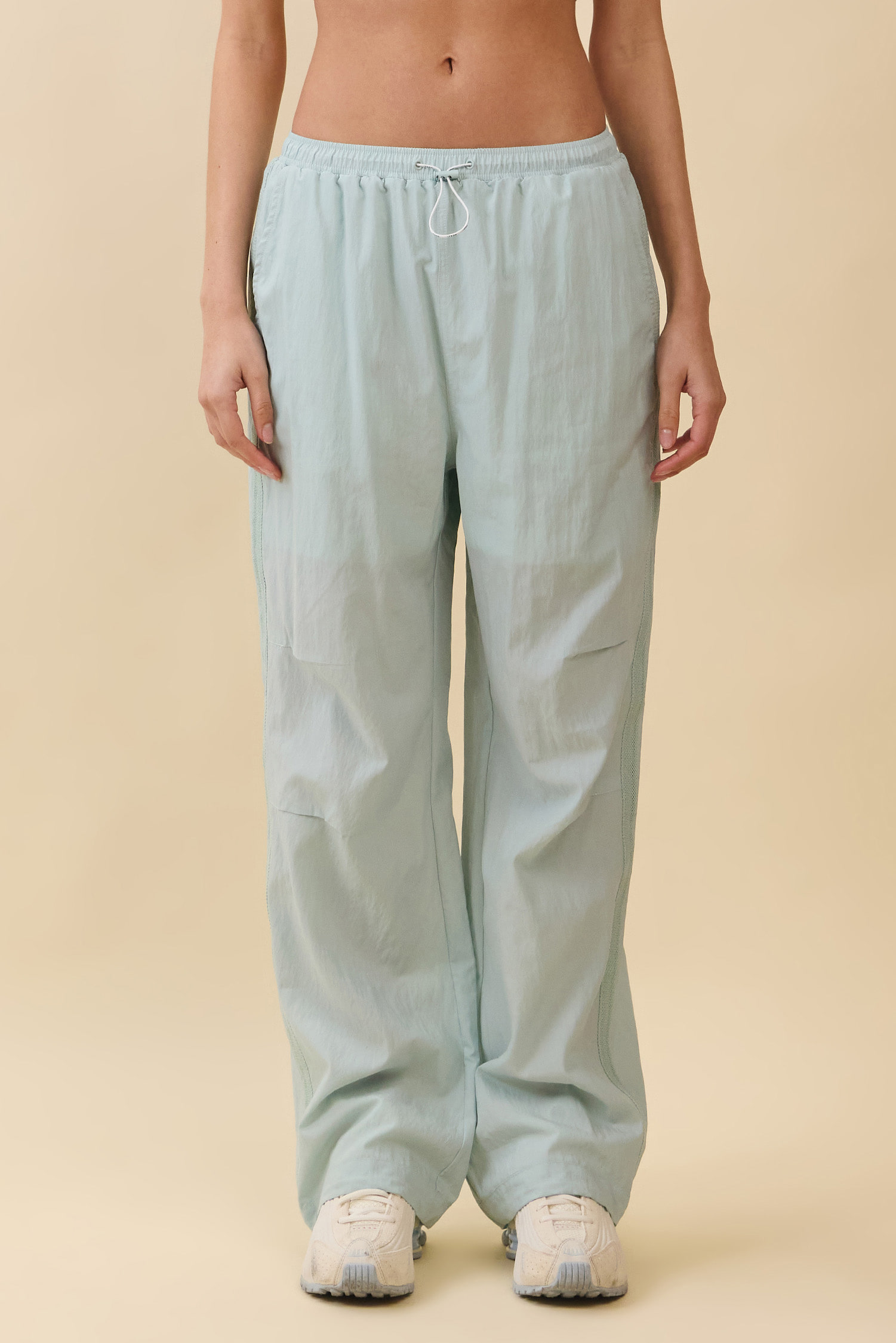 PT431 COOLING PARACHUTE BANDDING PANTS L.MINT SOLID