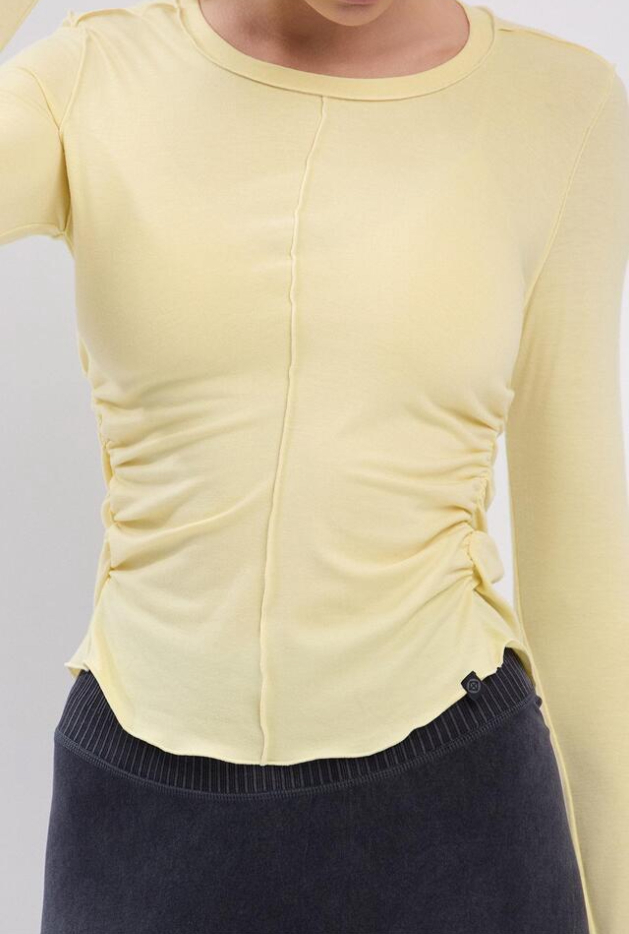TL127 L/S COVER UP YELLOW サイズ: S/M
